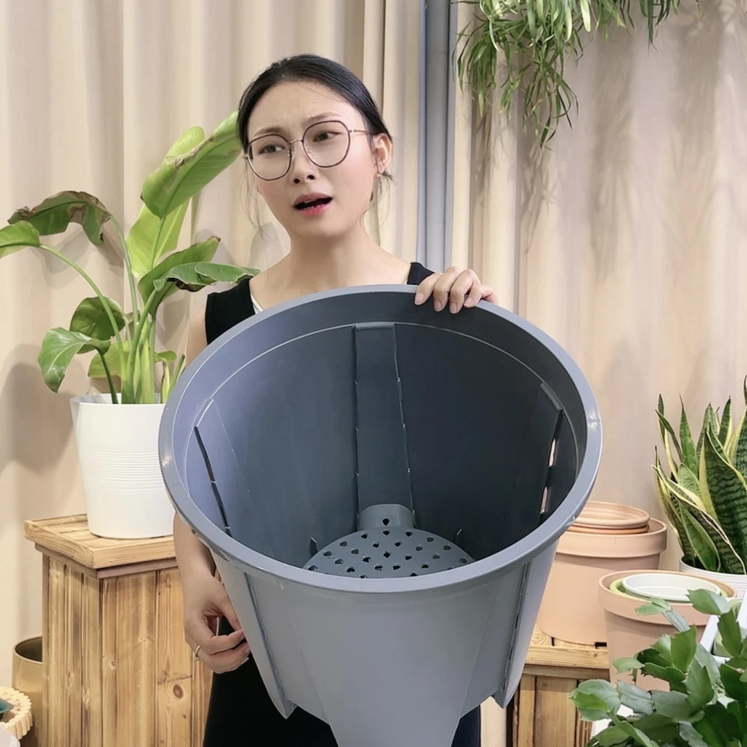 【闪购商品】树脂20CM（含）-50CM（不含）蓝莓盆39口径3个无拖微瑕灰