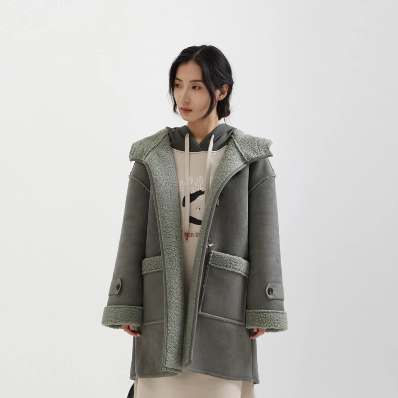 【部分微瑕，N，O褪N，O焕！介意慎拍】本依凡冬季女装TSSPM0188短外套