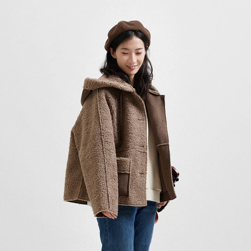 本依凡冬季女TSSPM0176短外套【部分微瑕，N，O褪N，O焕！介意慎拍】