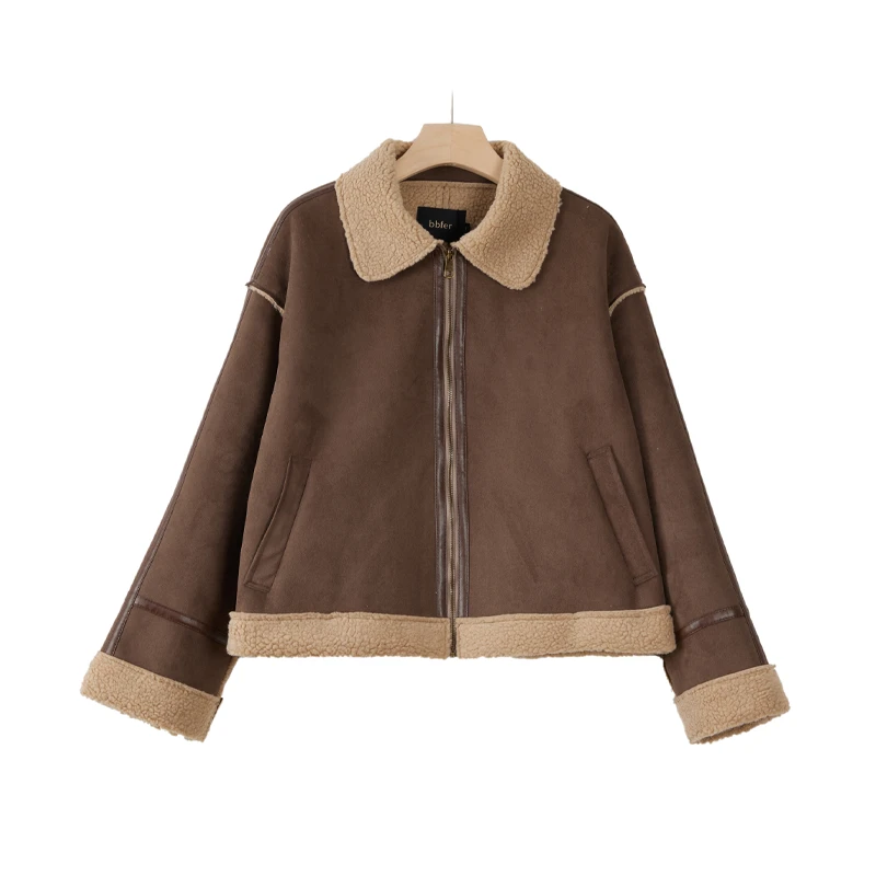 本依凡冬季女TSSPM0204短外套【部分微瑕，N，O褪N，O焕！介意慎拍】