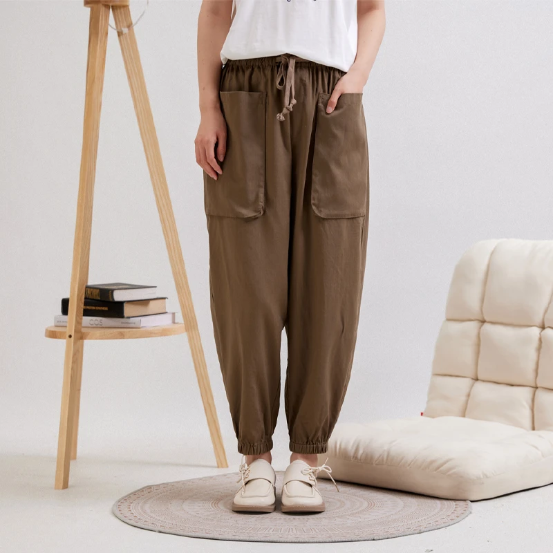 本依凡夏季女士TEFKZ1010休闲裤【部分微瑕，N，O褪N，O焕！介意慎拍】