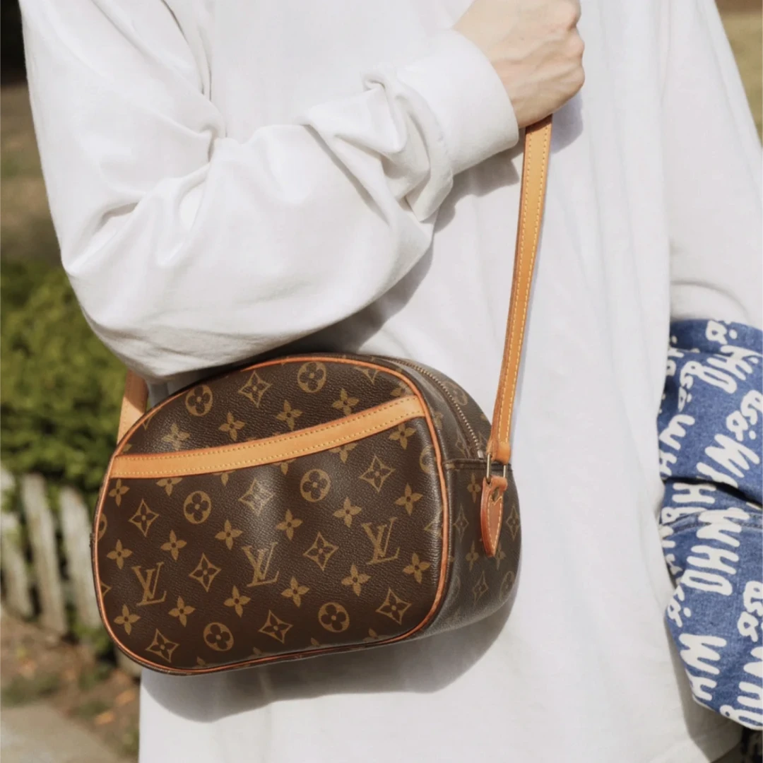 95新 LouisVuitton/路易威登 豆豆苹果包  单肩斜挎包