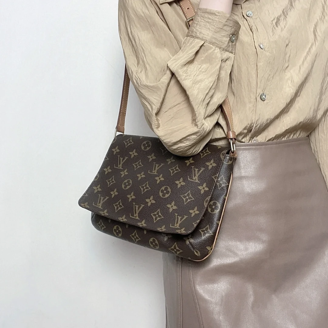 90新 LouisVuitton/路易威登 横板王菲包  单肩包 原装