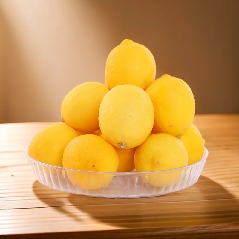 安岳柠檬新鲜黄柠檬酸爽多汁水果