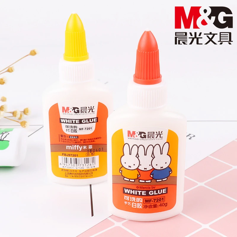 晨光文具手工白乳胶DIY学生手工课木头胶模型粘纸安全可水洗40g