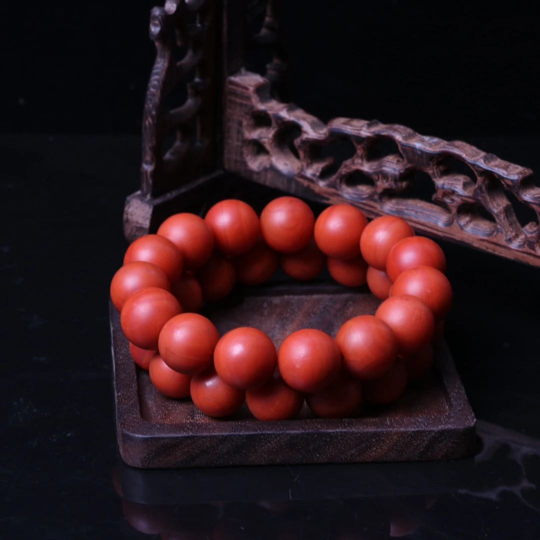 【石语珠宝】保山南红玛瑙15mm左右保山手串一条N460（多样性发其一）