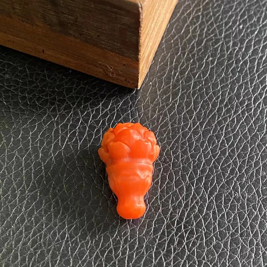 精美高品南红玛瑙莲花三通2PL3