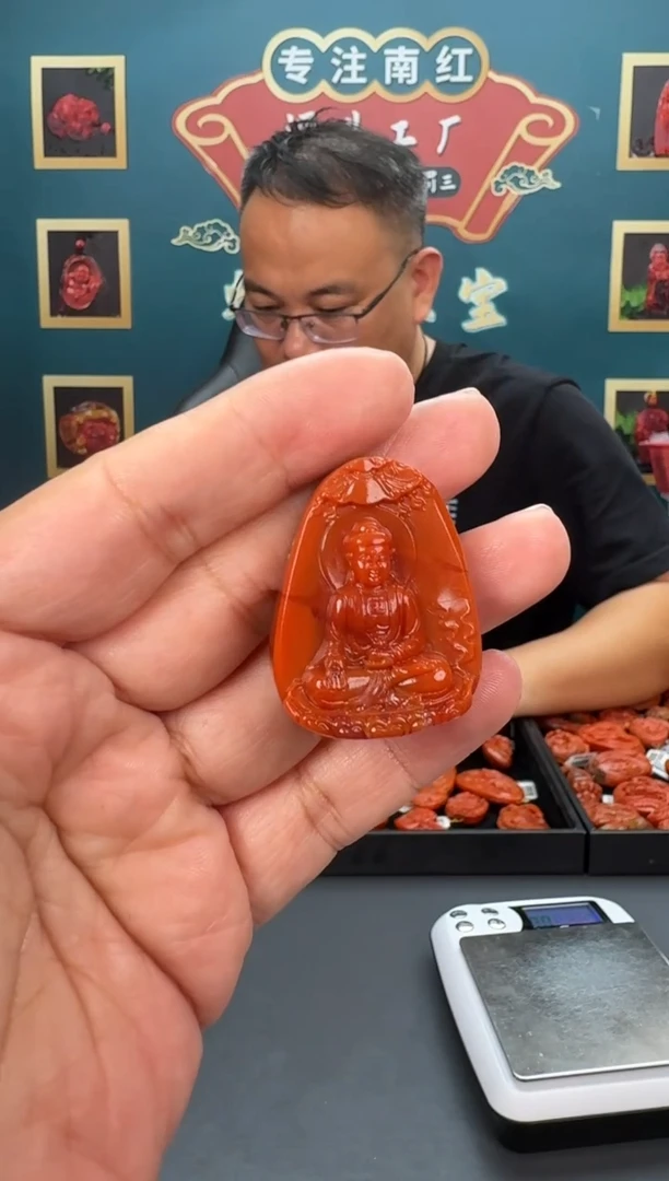 【闪购商品】南红玛瑙雕刻未镶嵌101ZB0922产品一个