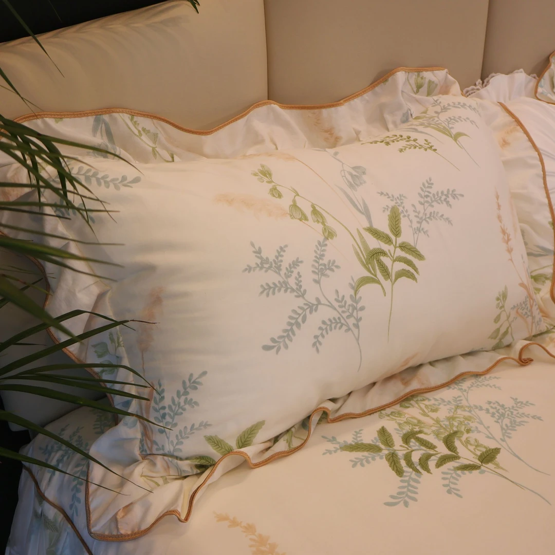 【真珍】全棉纯棉清风系列网红枕套