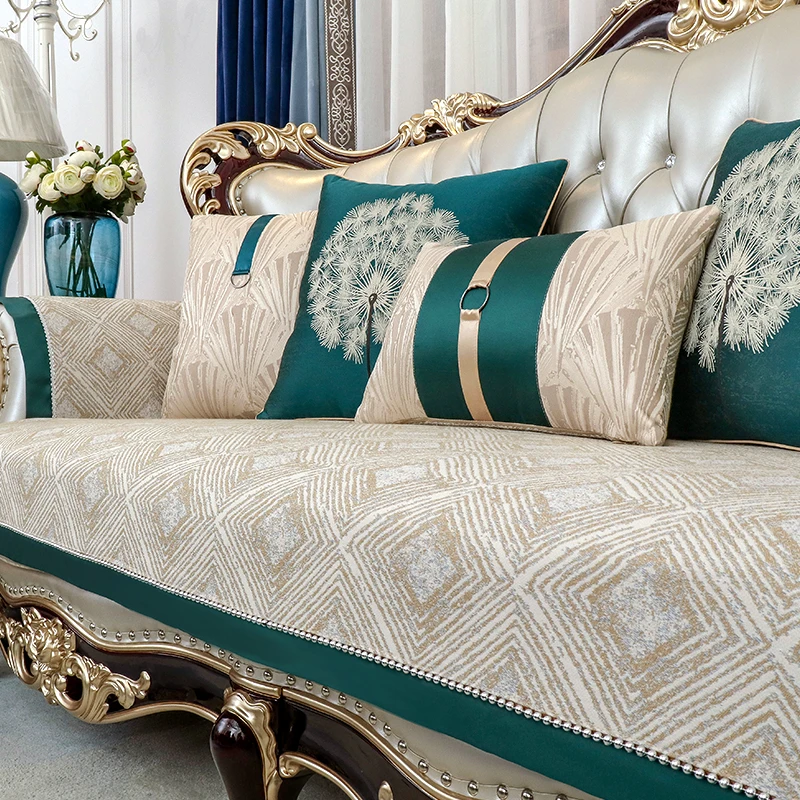 欧式沙发垫全包沙发套罩新款美式高档大气上档次高端防滑四季通用
