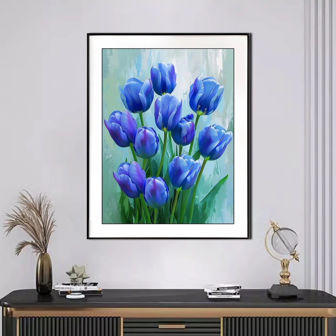 【新疆长绒棉绣布】6486夜曲 十字绣大格60*80厘米/小格38x51厘米