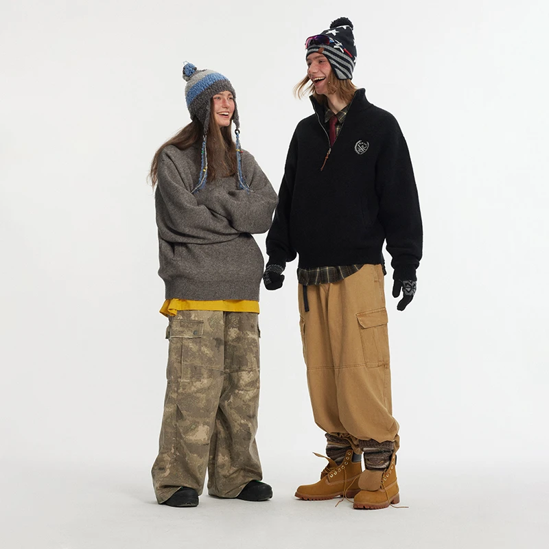 【交个朋友专属】江南先生刺绣立领毛衣男女秋季针织外套JN44B12