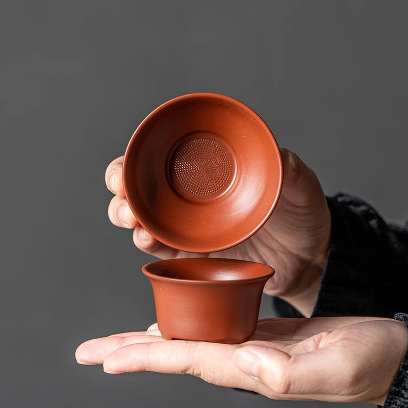 紫砂大红袍茶漏过滤器网一体家用功夫茶具茶水分离器茶道配件功夫