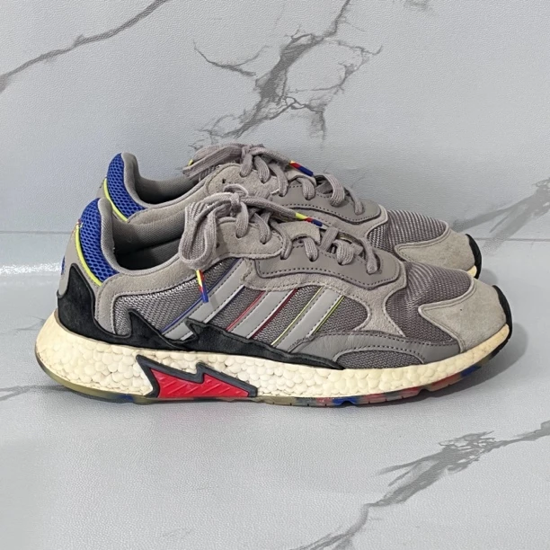 44.5码adidas Originals Tresc 跑鞋 灰黑红 公价1199 二手/90新
