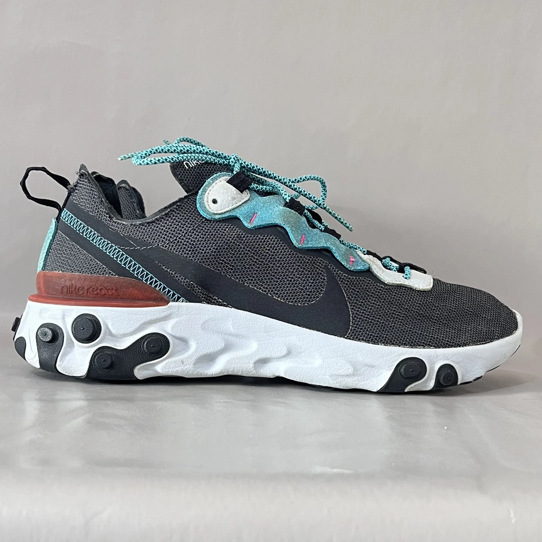 42码Nike Element 55 跑鞋 黑蓝棕 公米899 二手/鞋面磨损90新