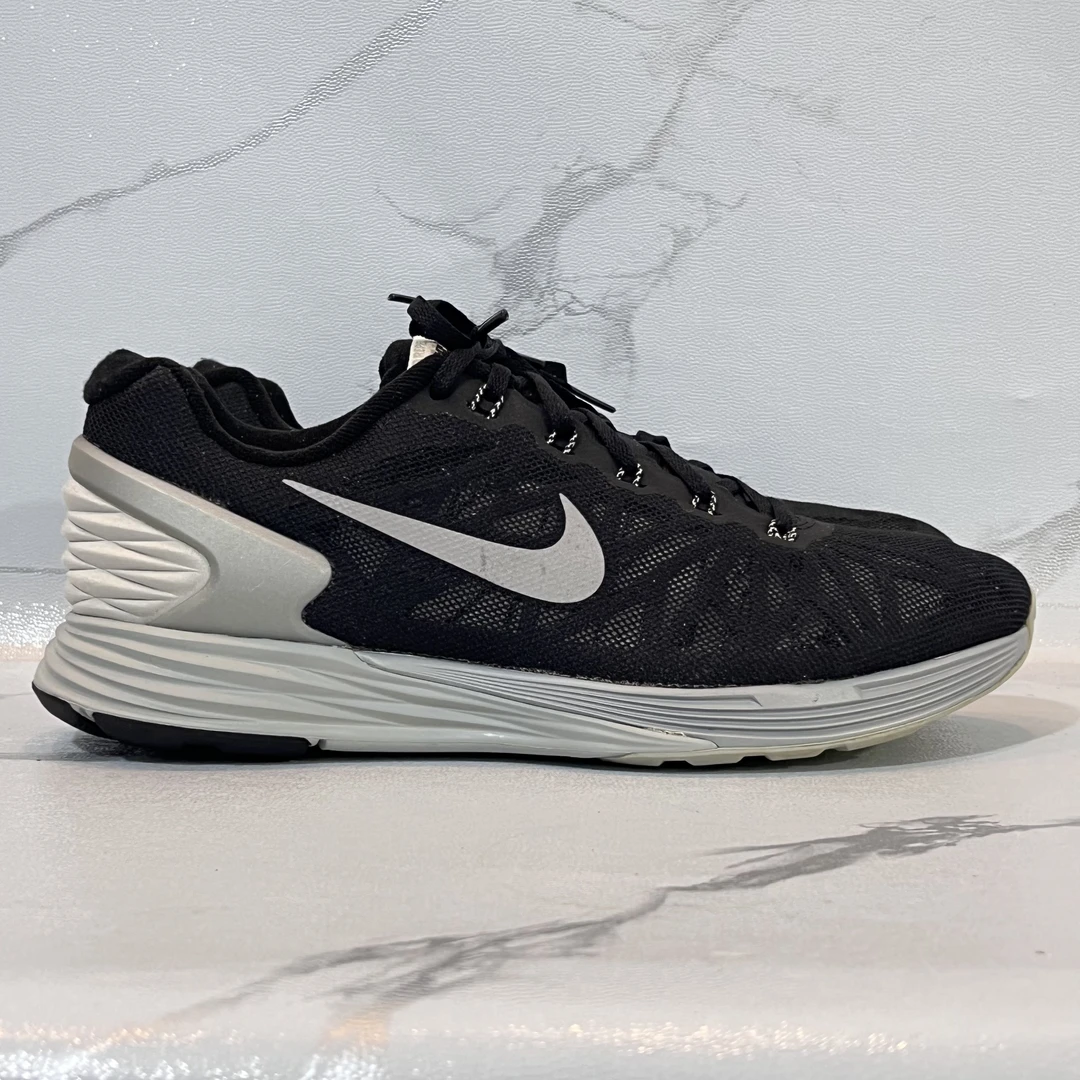 42码Nike LunarGlide 6 运动休闲鞋 黑灰 二手/90新