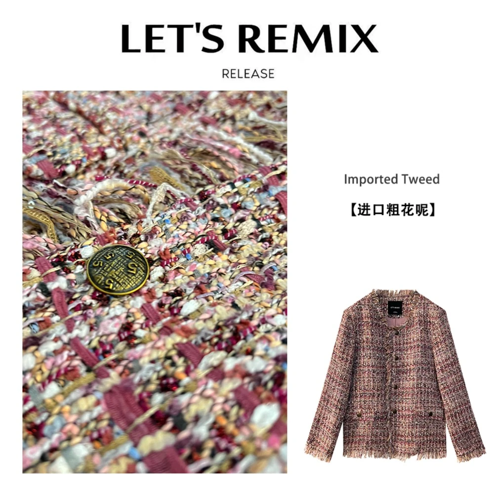 【LET'S REMIX】“黛西小姐”进口粗花呢buling小香风5号洋气外套显瘦