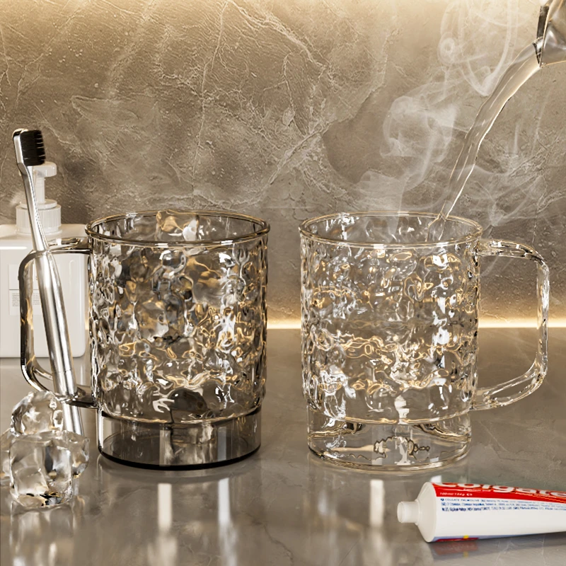 水波纹漱口杯情侣洗漱刷牙杯子家用加厚轻奢牙刷牙缸牙具收纳盒