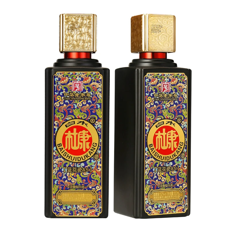 白水杜康蓝花瓷A5浓香型白酒52度500ml