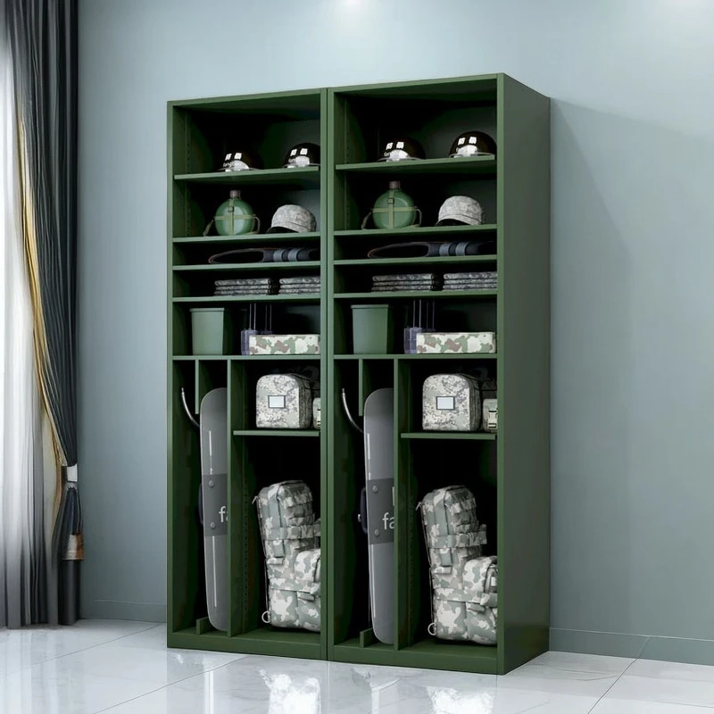 指挥装备柜携行柜单兵器材柜训练安保物资柜背囊盾牌头盔存放柜子