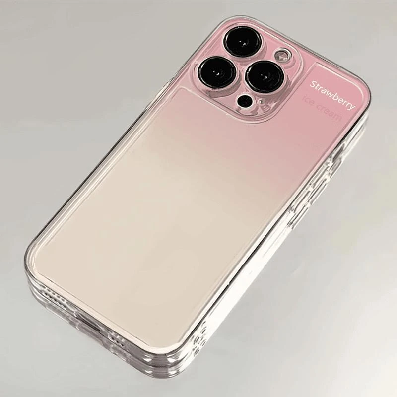ins渐变粉苹果15手机壳15por全包13/14promax防摔12软11网红