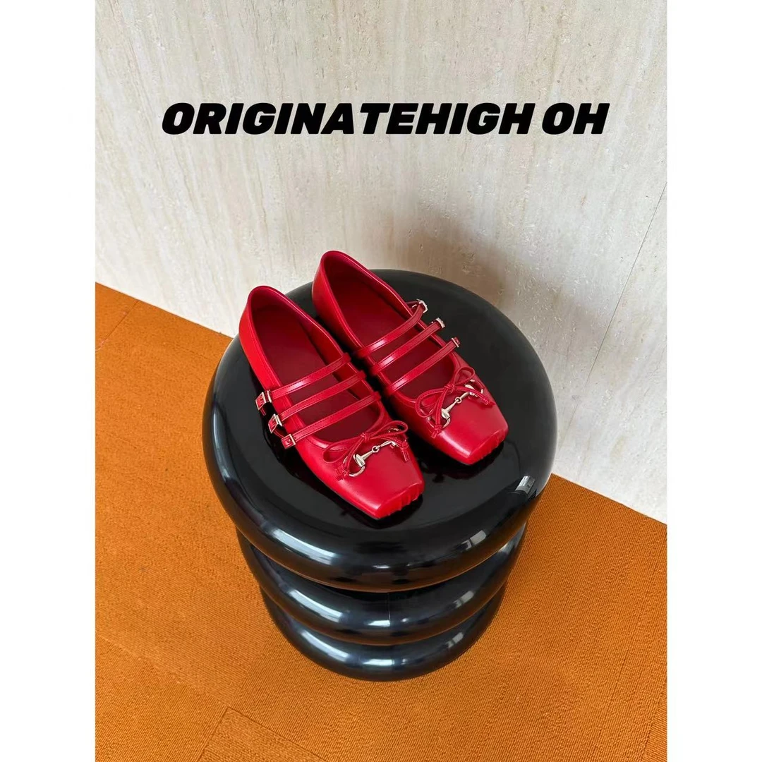 【谢荞荞】ORIGINATEHIGHOH 设计师款芭蕾休闲鞋 OH0872