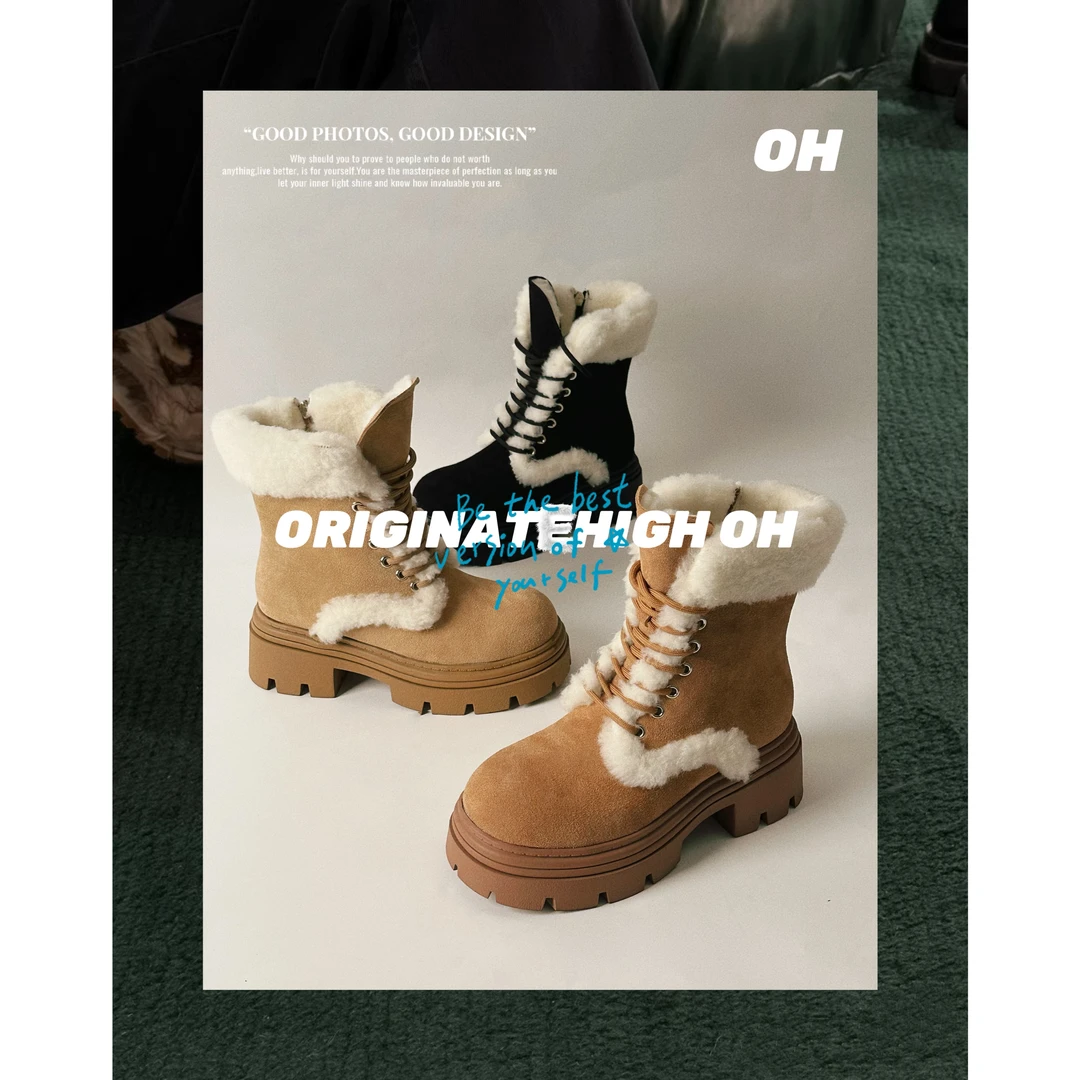 【小侨粉丝专属】ORIGINATEHIGH OH设计师款留学生风雪地靴 OH0329