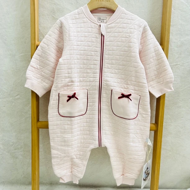 5D女宝蝴蝶结夹丝分腿睡袋692001