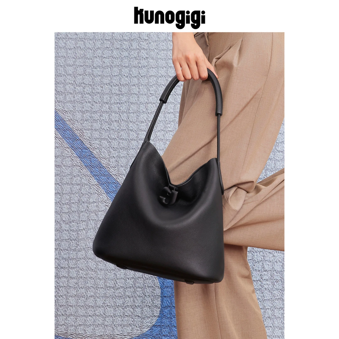 Kunogigi/古良吉吉猪猪桶大号原创设计单肩包包女水桶包2024新款