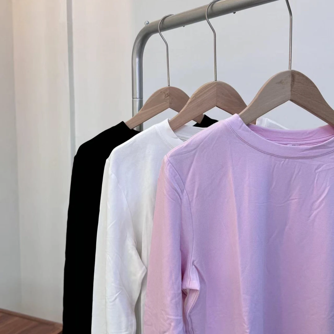 秋冬新款轻薄柔软针织长袖打底衫