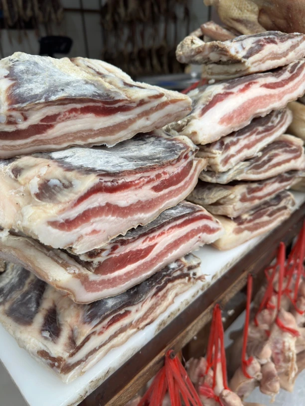 常香精选五花肉腌制五花肉咸肉咸淡适中