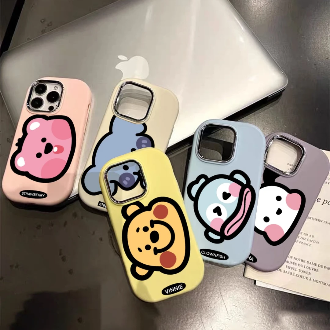 肤感马卡龙动物大集适用苹果15手机壳iphone13/14promax防摔12/11