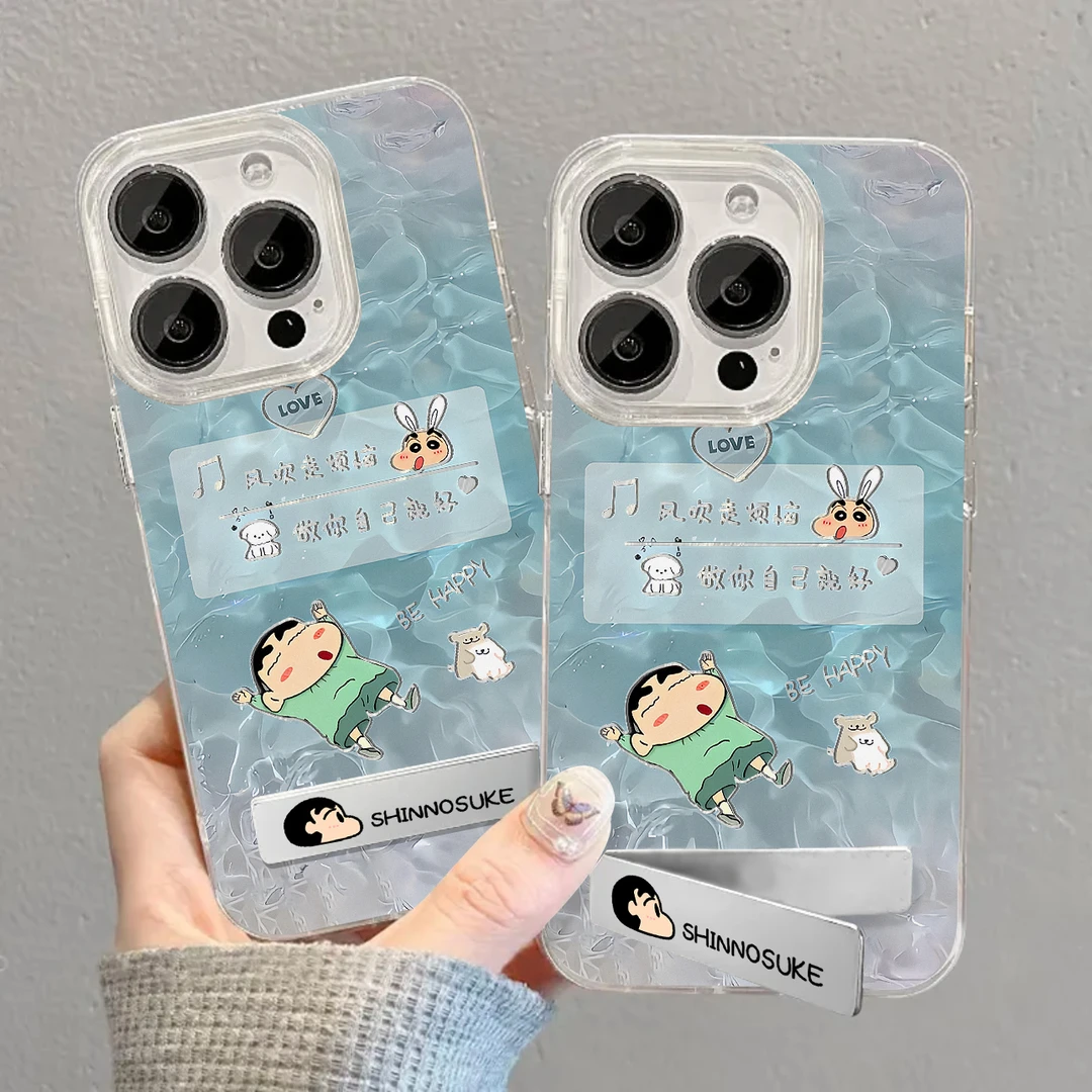 夕与空泳池吹走烦恼小新羽纱壳适用苹果15手机壳华为vivo小米oppo