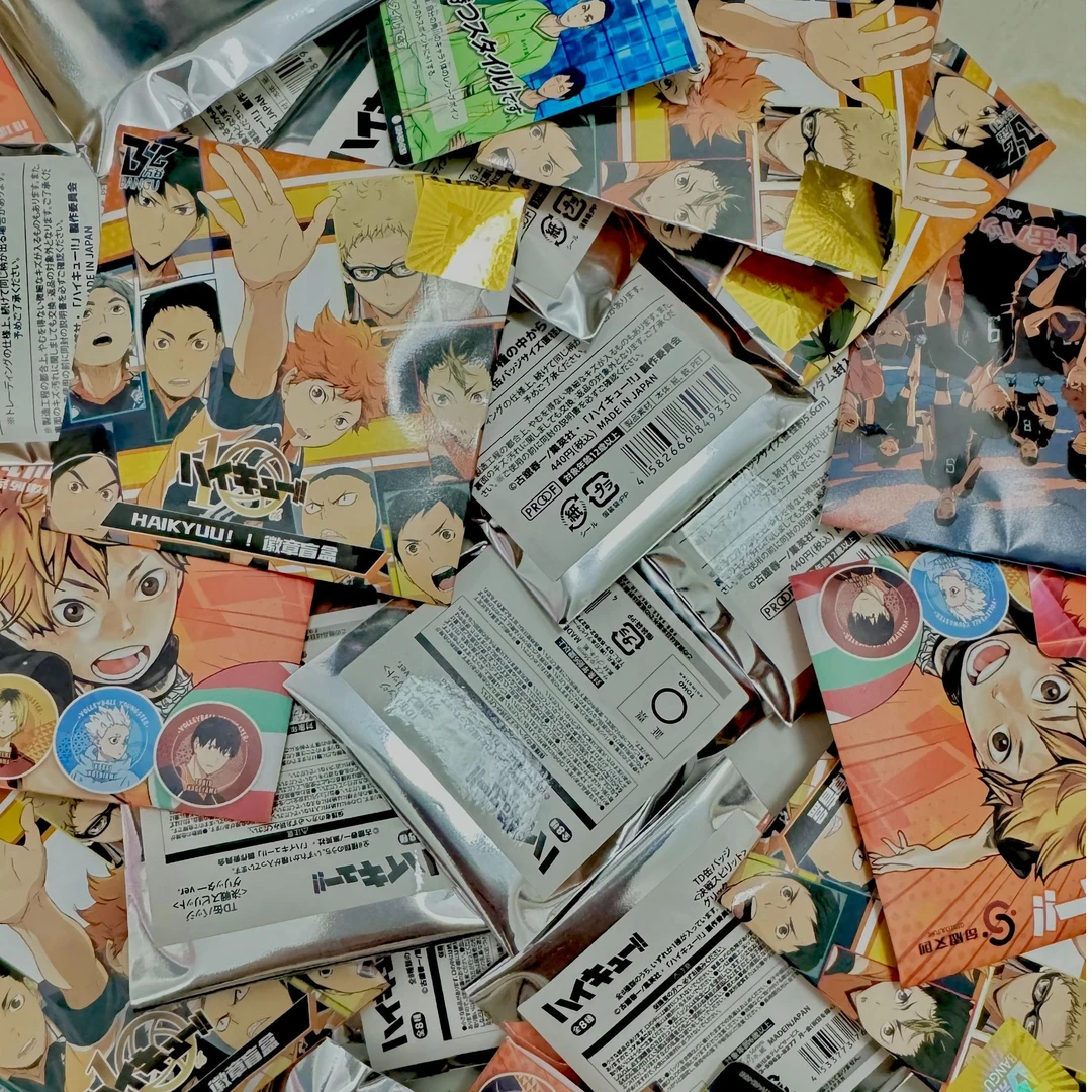 排球少年周边纯日谷混池 吧唧 团子 镭射票 杯垫 色纸