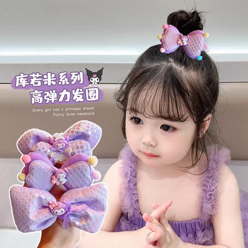 儿童皮筋可爱蝴蝶结橡皮筋发圈宝宝小女孩发绳女童高弹力头绳发饰