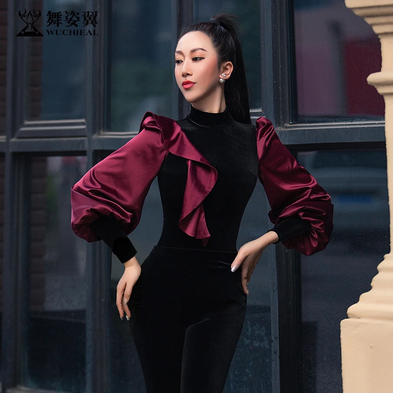 XT779 舞姿翼运动健身操时尚形体修身名媛礼仪服套装