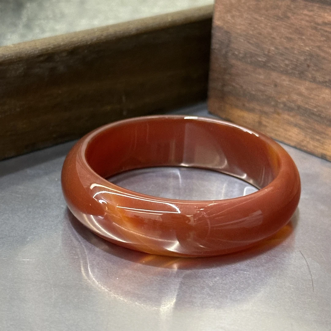 铜合金手镯 复古红色简约手镯-2890