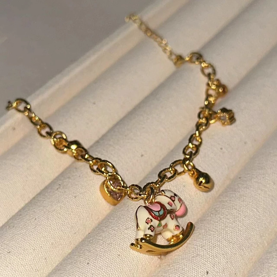 铜合金手链 新中式木马简约手链-2502