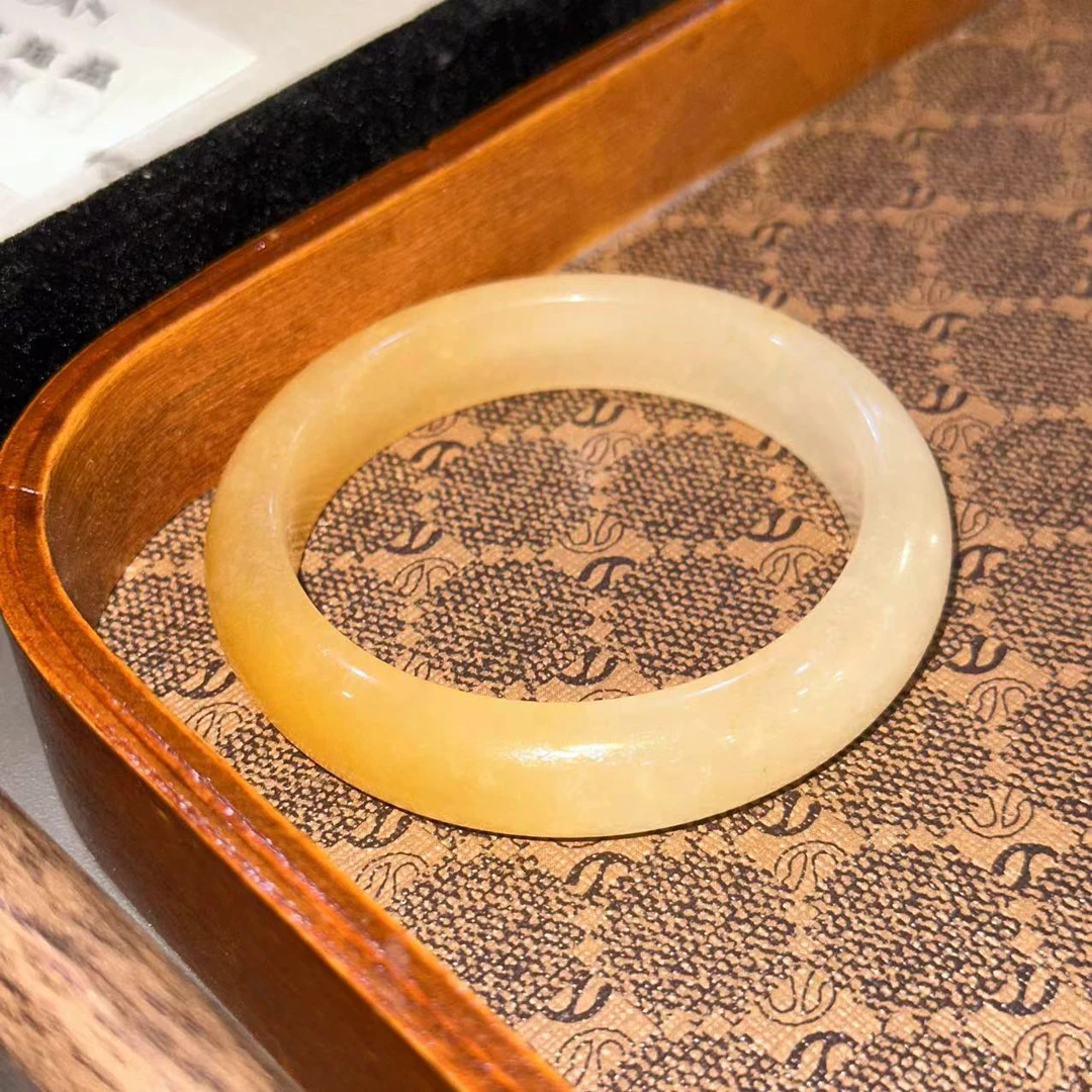 铜合金手镯 新中式半山水黄色手镯-2808