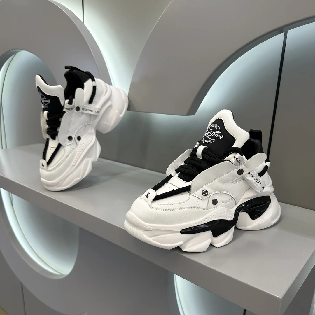 网红爆款春季新款2025网红老爹鞋男士休闲运动厚底增高时尚潮流鞋