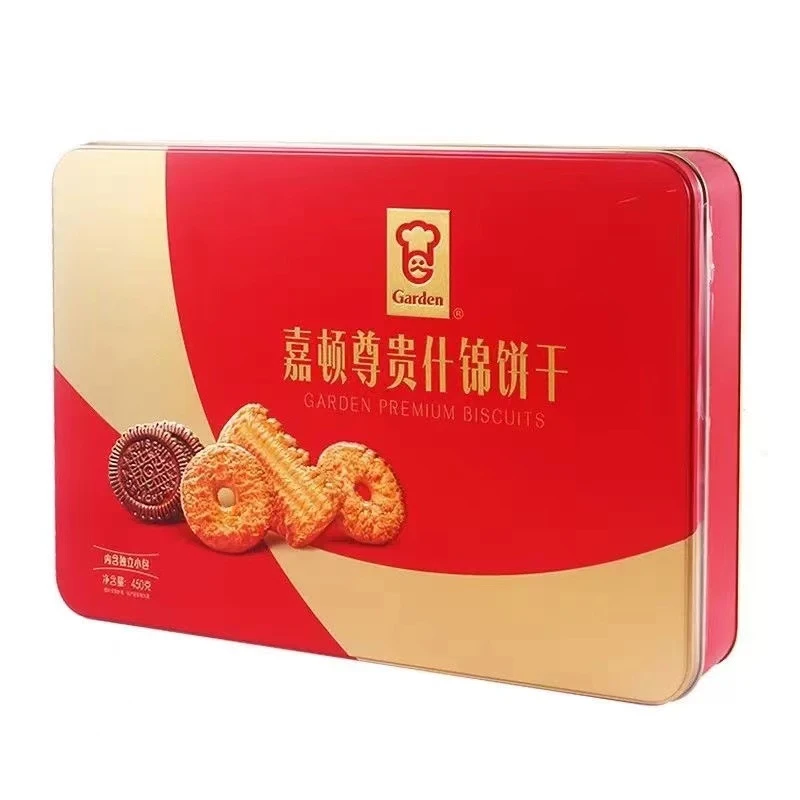 嘉顿尊贵什锦饼干多味曲奇480g办公休闲零食(盒子挤压,介意勿拍)
