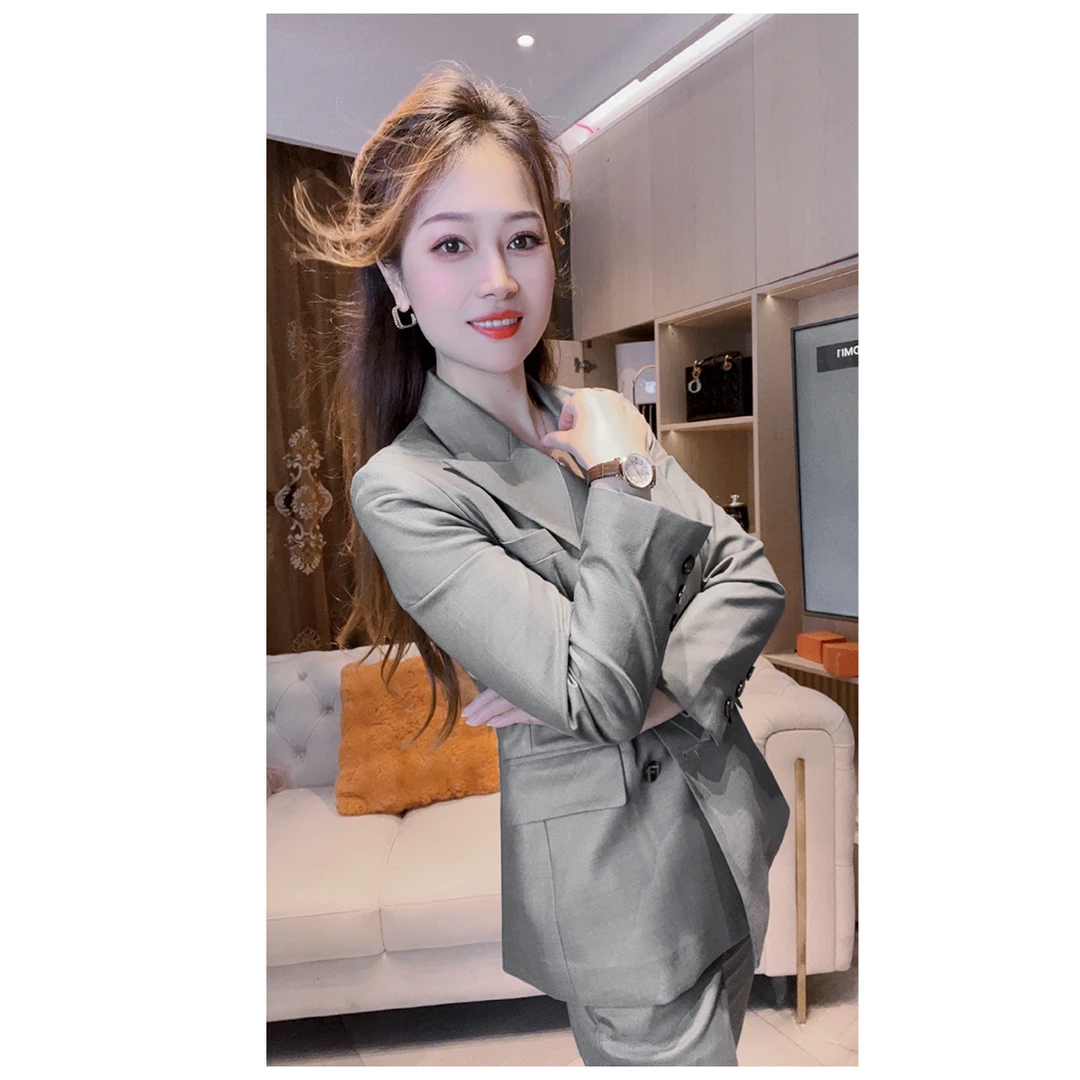 工地一姐【轻奢21513西服】春秋气质洋气女士财阀千金女装