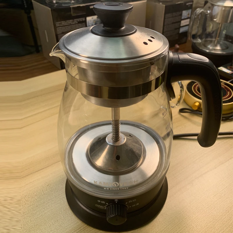 金灶A-52煮茶器家用全自动蒸汽煮茶壶黑茶蒸茶器小型玻璃花茶壶