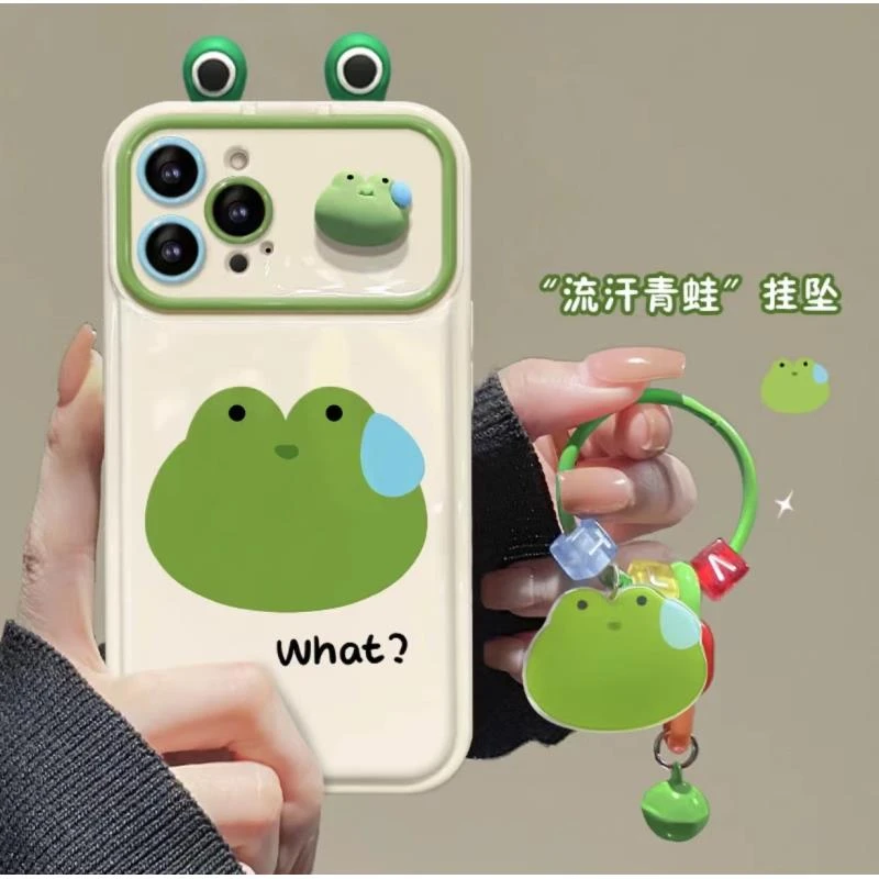 流汗公仔苹果13大视窗iPhone15pro手机壳新款可爱14创意华为/vivo