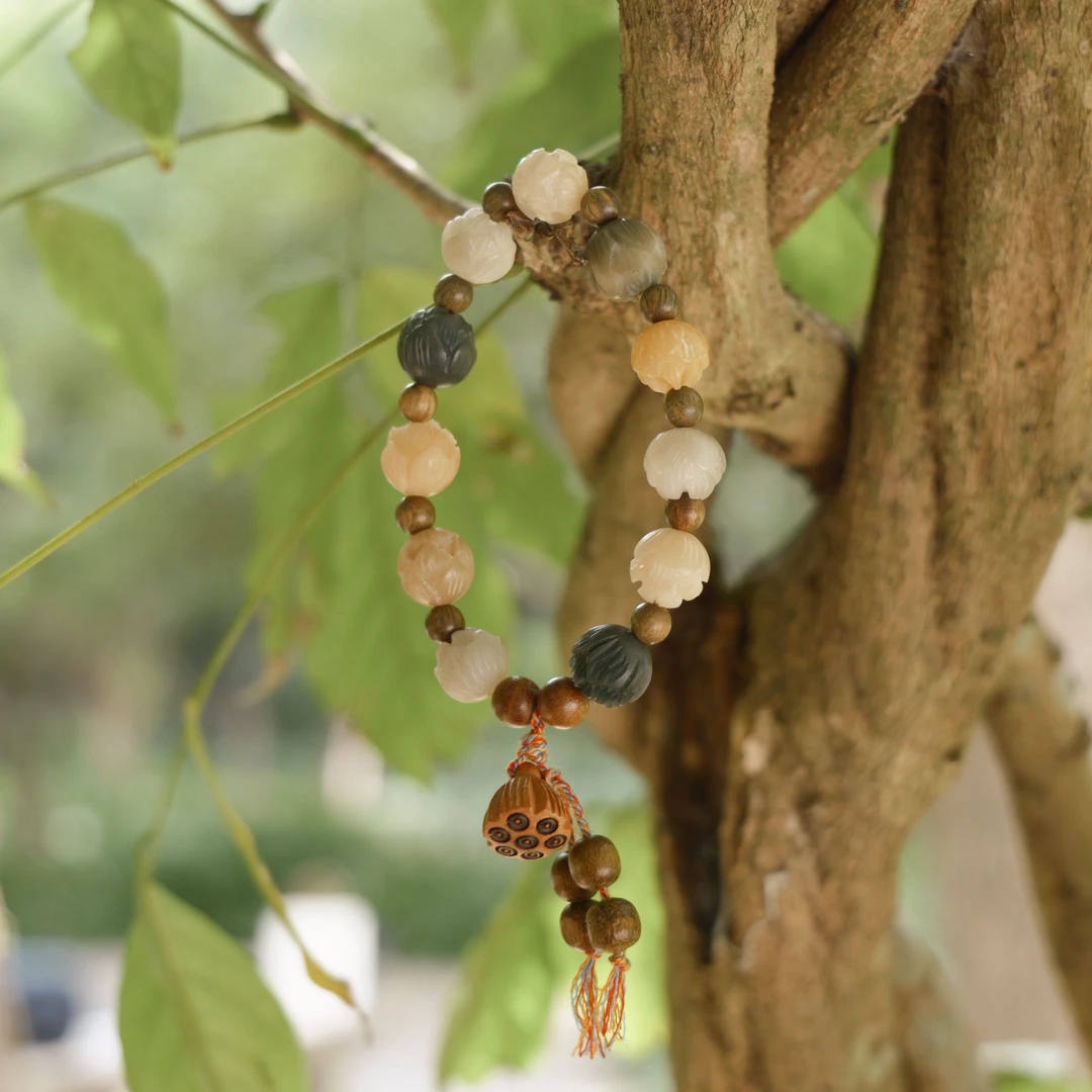 普陀山菩提根莲花手串