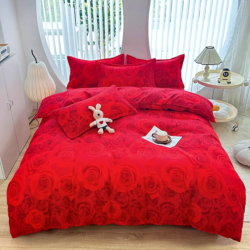 【送运费险】秋冬新款床上用品斜纹加厚亲肤四件套床单被套双人