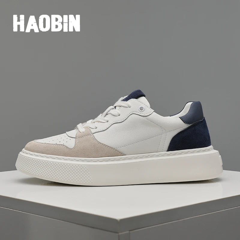 浩宾板鞋男鞋2024夏季透气新款白色休闲鞋男生运动鞋子潮流小白鞋