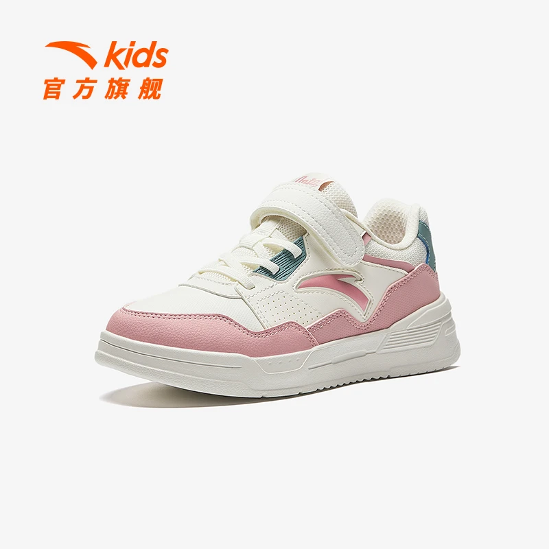 【草莓】安踏儿童女大童板鞋新款舒适防滑耐磨青少年休闲板鞋潮DZ