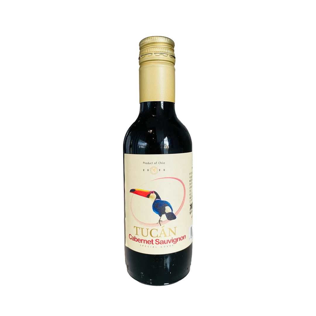 智利进口红酒大嘴鸟干红葡萄酒迷你小支装187.5ML晚安小酒