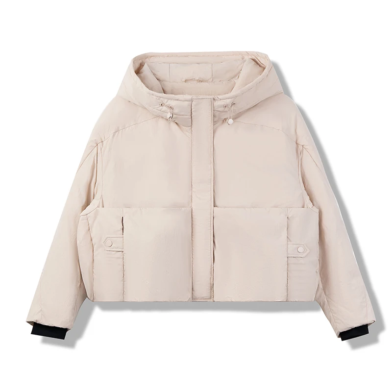 短羽绒服24年秋冬新款户外宽松上衣外套保暖W-4W035A